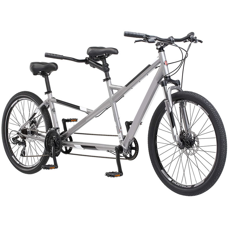 Vélo en tandem pour deux personnes 26&quot; 21s engrenages 1 vitesse 120kg capacité de charge Choix populaire