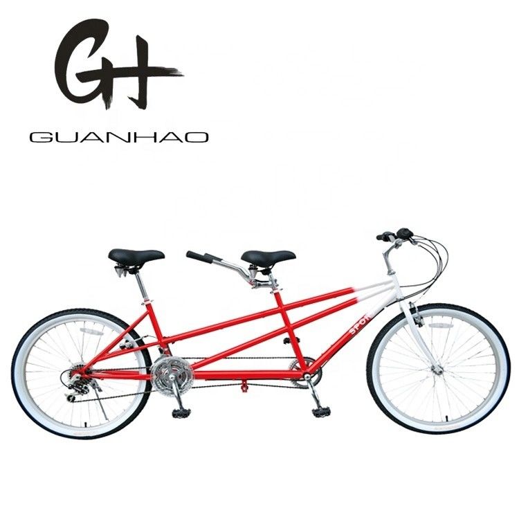 Double V Brake 26 &quot; 18 vitesses cadre en acier Hi-Carton CE à la vente à prix réduit tandem deux places deux personnes vélo