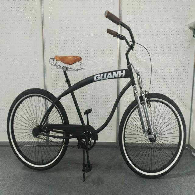 26 pouces Homme de vitesse unique Vintage Spring Fork Beach Cruiser pour la compétition Flatland