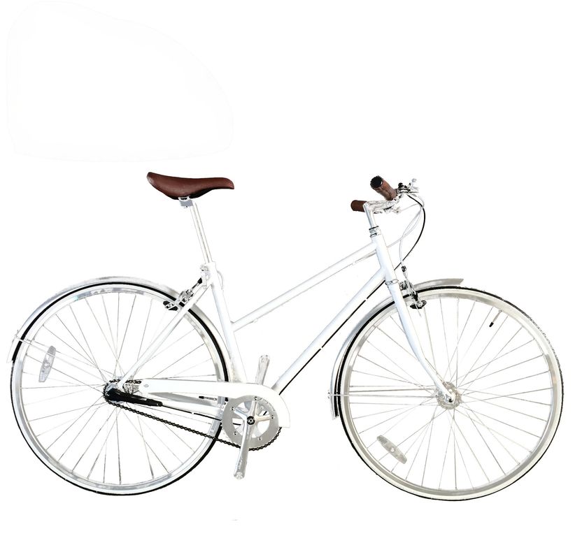 Vintage CR-MO Steel 4130 Lady Women Girl Intérieur 3 vitesses Vélo de ville pour le marché européen