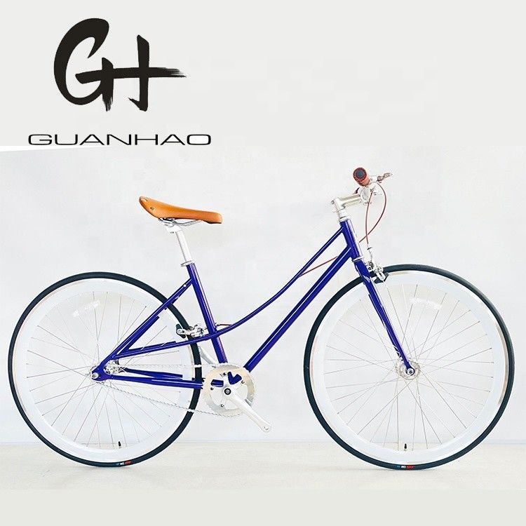 Pas de fourchette Suspension 700C Cr-MO Steel Women Frame Intérieur à 2 vitesses Lady City Bike