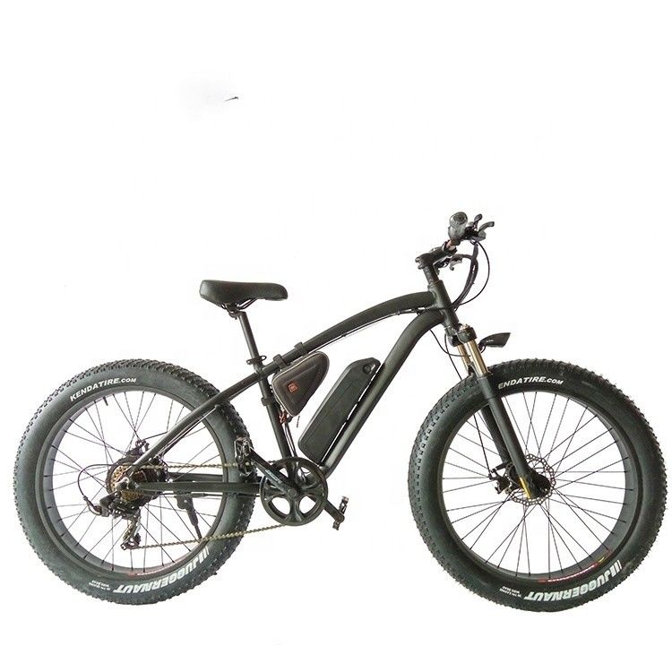 26 pouces 1000W 48V batterie au lithium 14AH pneu électrique à graisse Vélo de montagne avec 7 vitesses