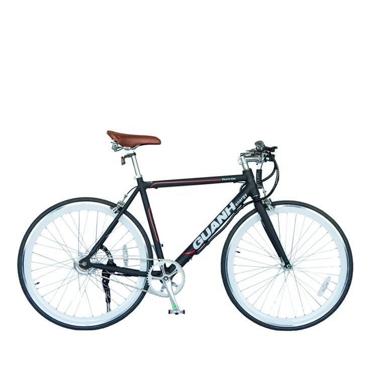 Ville 700C 25KM/H CE 36V 8AH Batterie au lithium OEM personnalisée 250W Europe Ville à vitesse unique Hommes adultes Vélo électrique à batterie cachée
