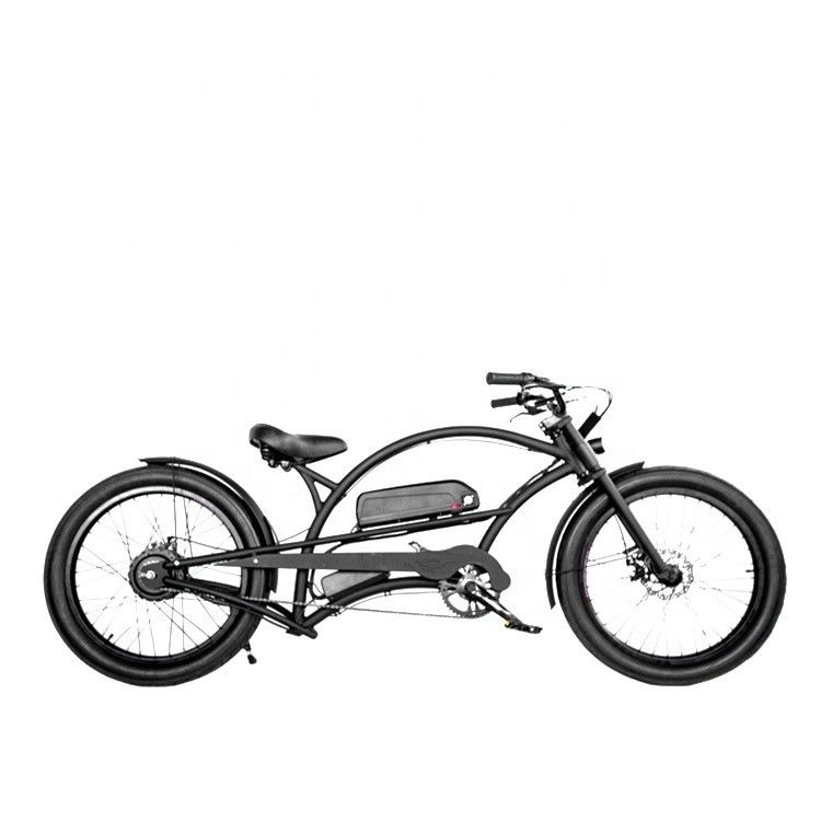 Moteur à moyeu arrière 48V 1000W 17AH CE Single Speed Electric Chopper Beach Cruiser Bike