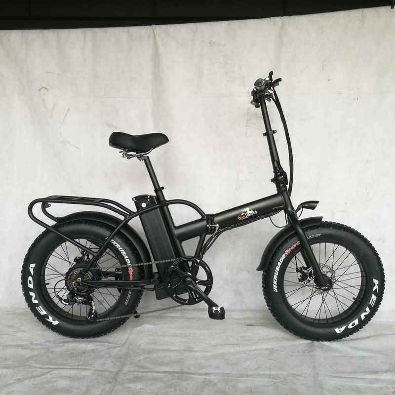 20 pouces 48V 500W 750W 1000W vélo pliant électrique avec pneu gras Vitesse maximale 30-50Km / h