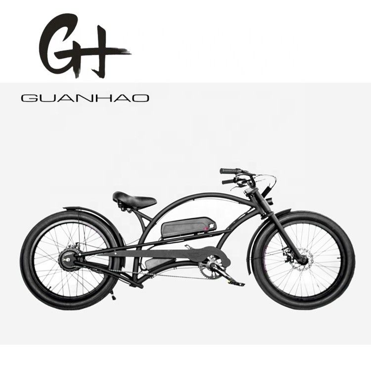 Vélo électrique 24&quot;x3.0 pneu 1000W 17AH Hi-Ten cadre en acier 50KM/H Shimano Speed Cruiser