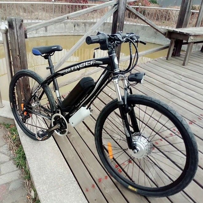 Vélo de montagne électrique de 26 pouces avec une capacité de batterie de 6,8 AH et un moteur à roue avant de 24 V 250 W en Europe