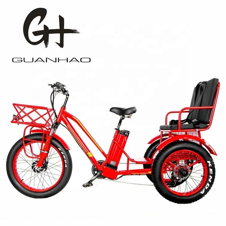 Marché américain BAFANG Sensor Tricycles électriques à trois roues et frein à disque hydraulique