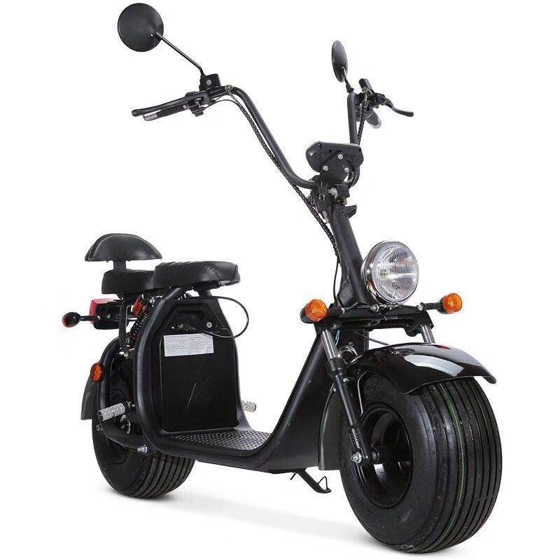 Citycoco Bike Scooter à pneus gras électrique Moped avec moteur à moyeu arrière 60V 2000w 12 &quot;Taille de roue