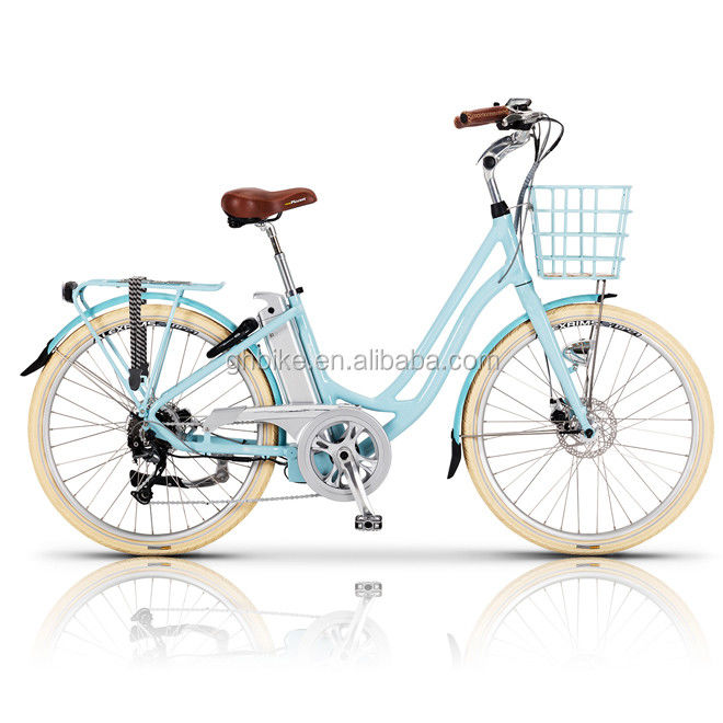 Ladies Beach Cruiser Vole Kensington vélo électrique avec tension 48V et cadre en aluminium